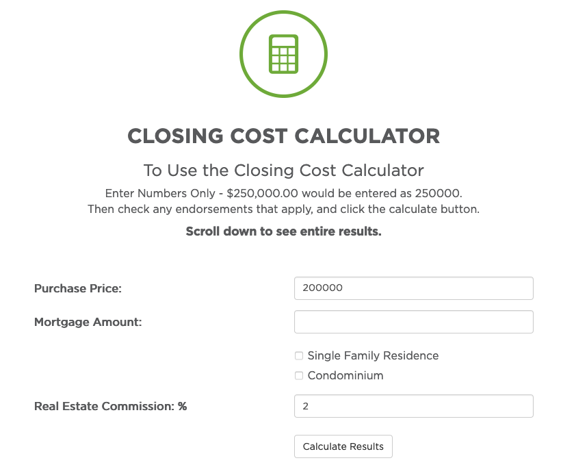 closing cost calculator arizona